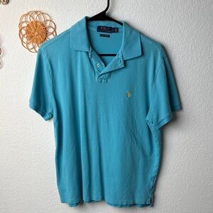 Polo by Ralph Lauren Men's Aqua Polo Shirt